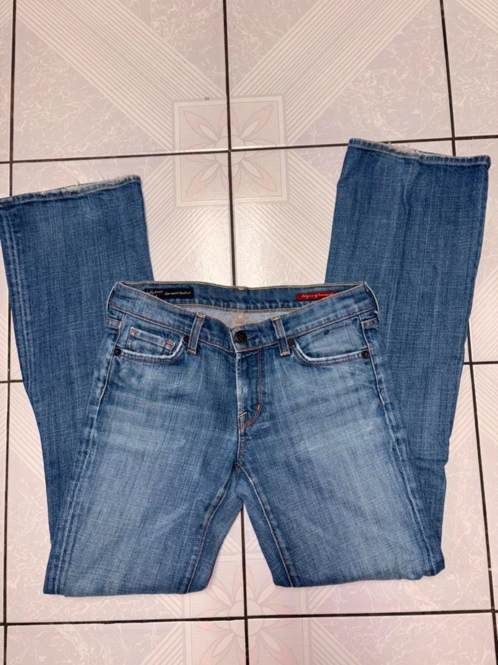 SOLD Citizens of Humanity medium blue low waist bootcut jeans